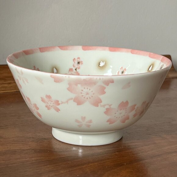 Kotobuki Pink Cherry Blossom Porcelain Rice Bowl Made in Japan San Francisco - Picture 4 of 10